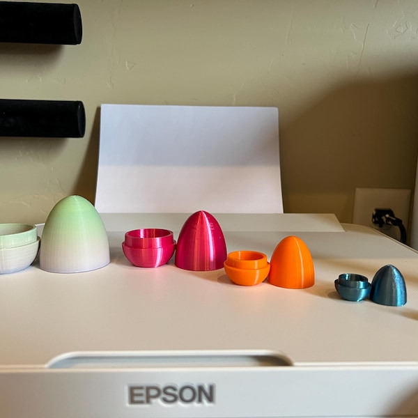 Easter Matryoshka Eggs - 5 Eggs - 10 pcs - Set 3D print model_4