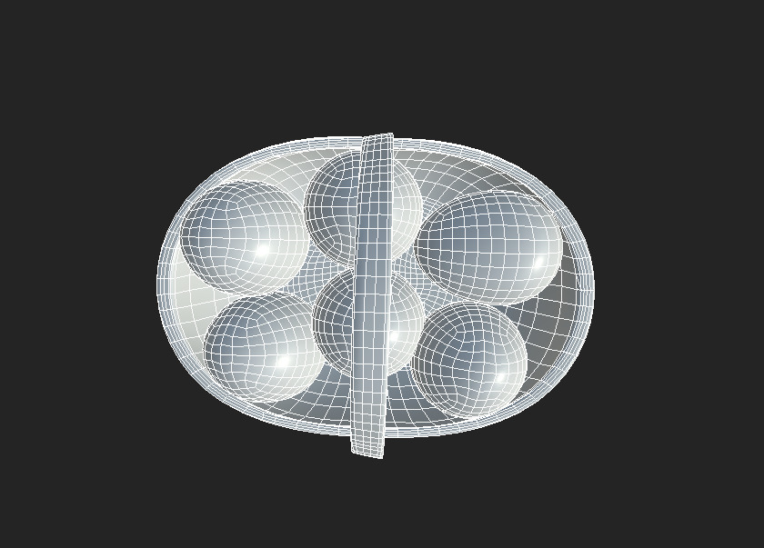 Easter Basket Low-poly 3D model_5