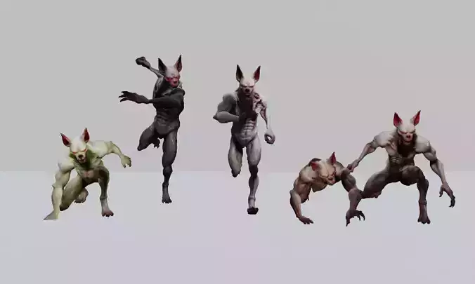 Werewolf 3D Model Pack 3D model