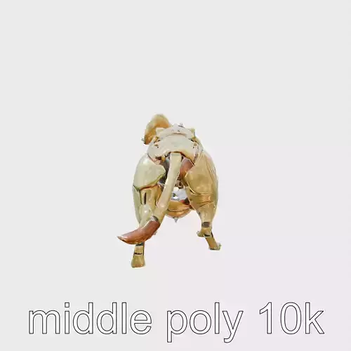 Cybernetic Hyena with Powerful Jaws and Glowing Body Marks