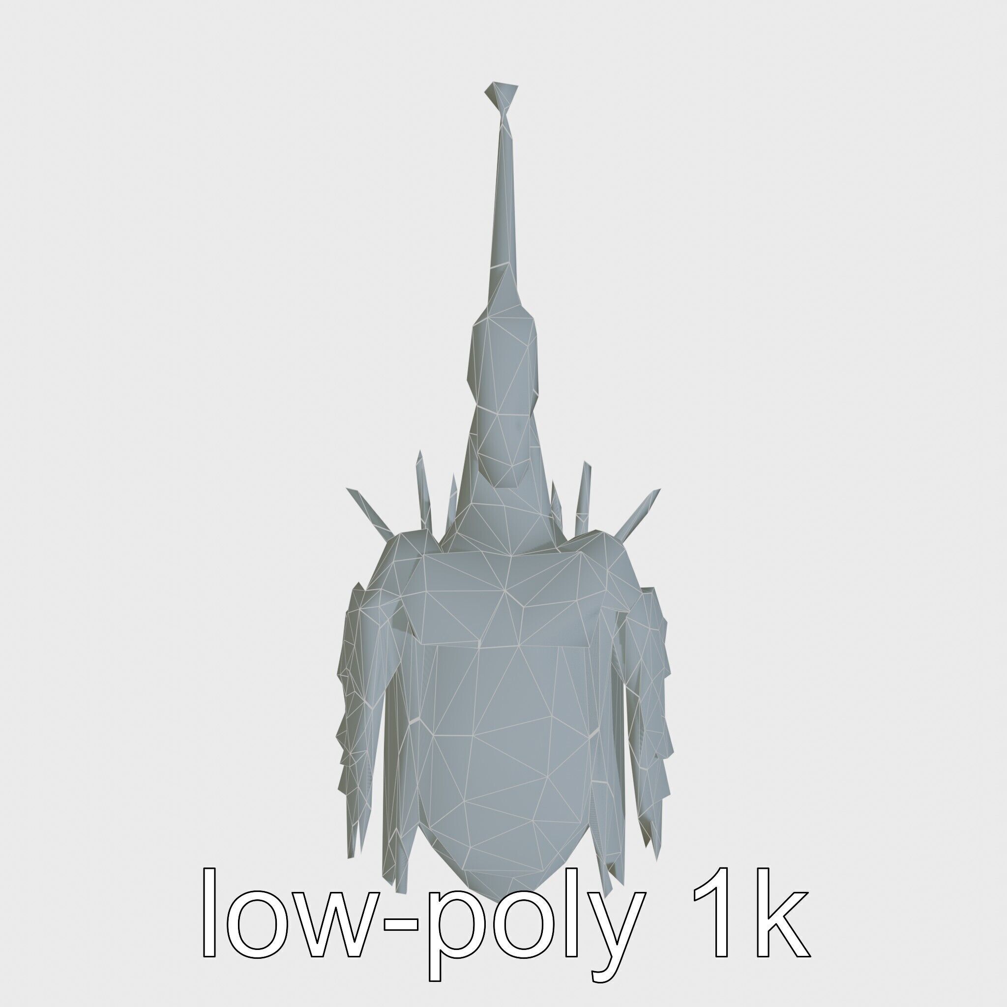 Bionic Heron with Composite Neck and Manipulator Beak Low-poly 3D model_21