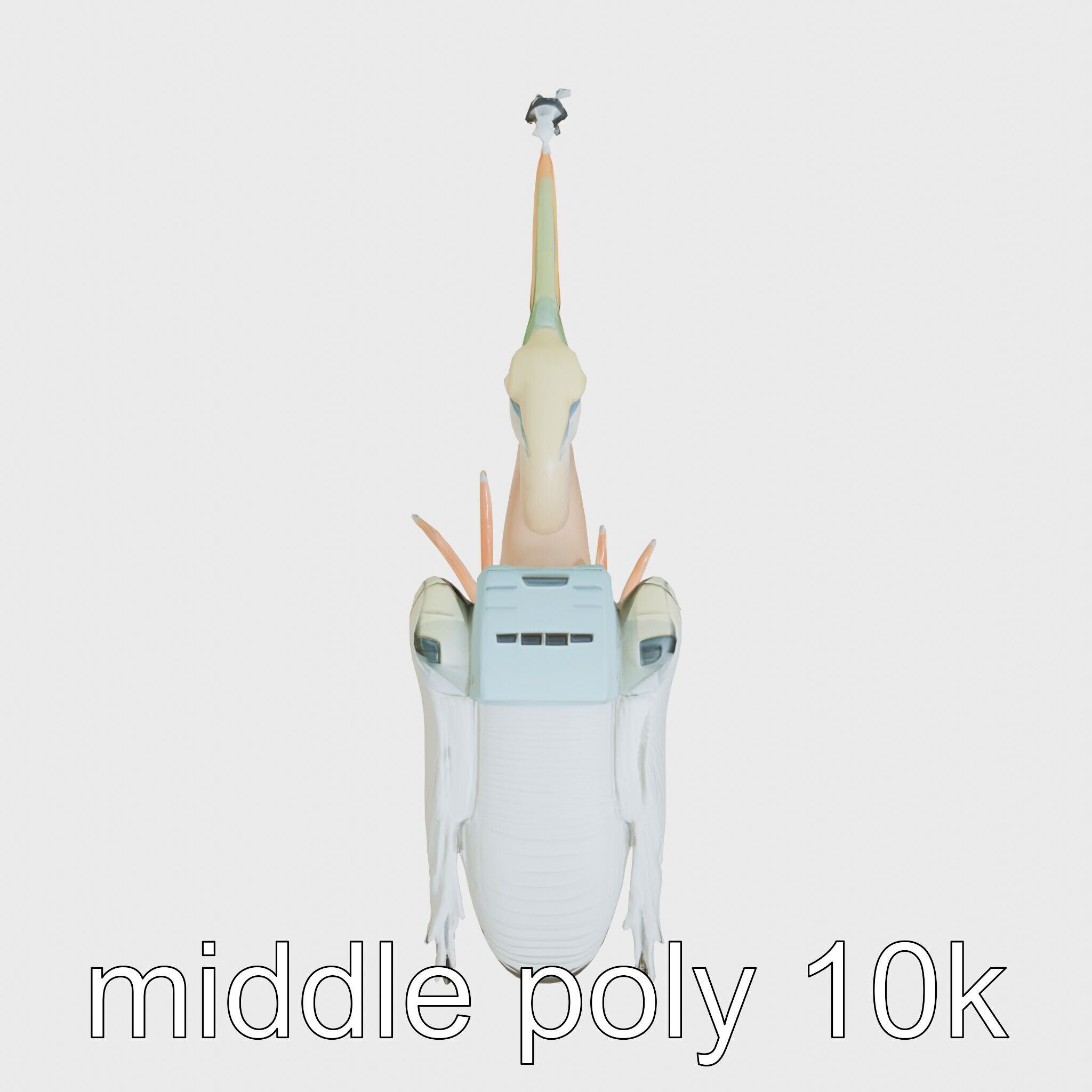 Bionic Heron with Composite Neck and Manipulator Beak Low-poly 3D model_18