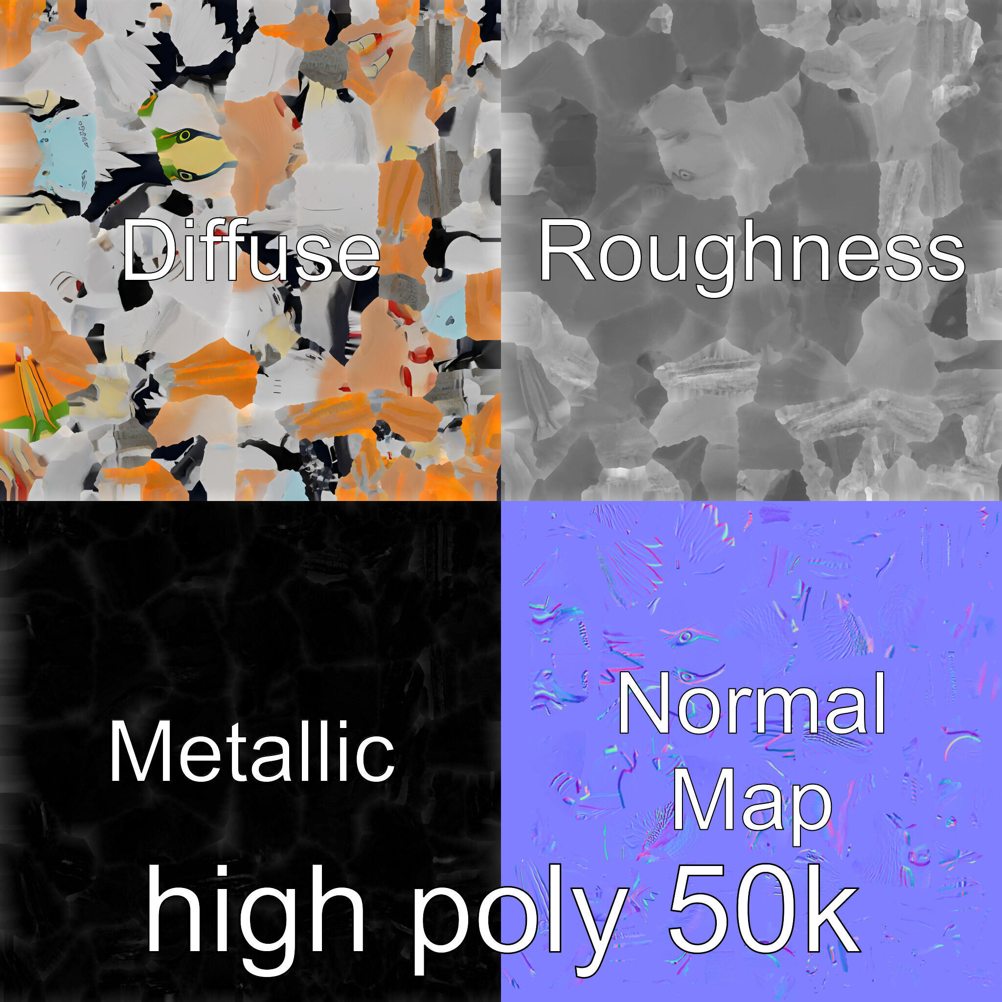 Bionic Heron with Composite Neck and Manipulator Beak Low-poly 3D model_32