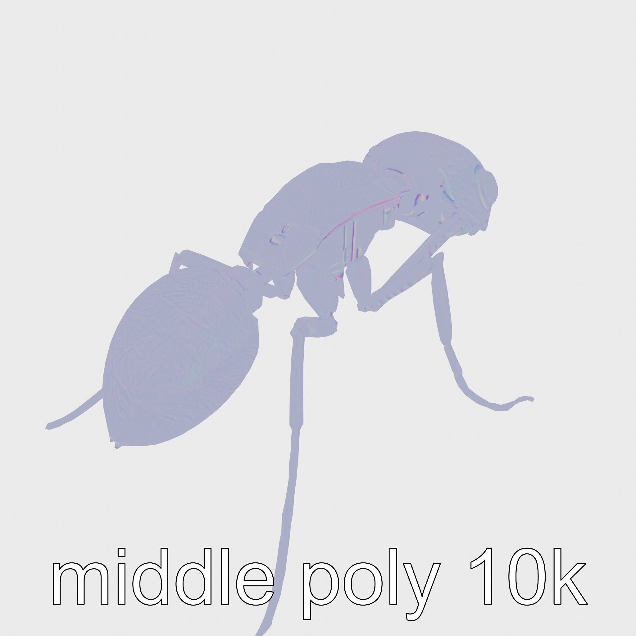 Mechanical Ant with Microscopic Manipulators Low-poly 3D model_19