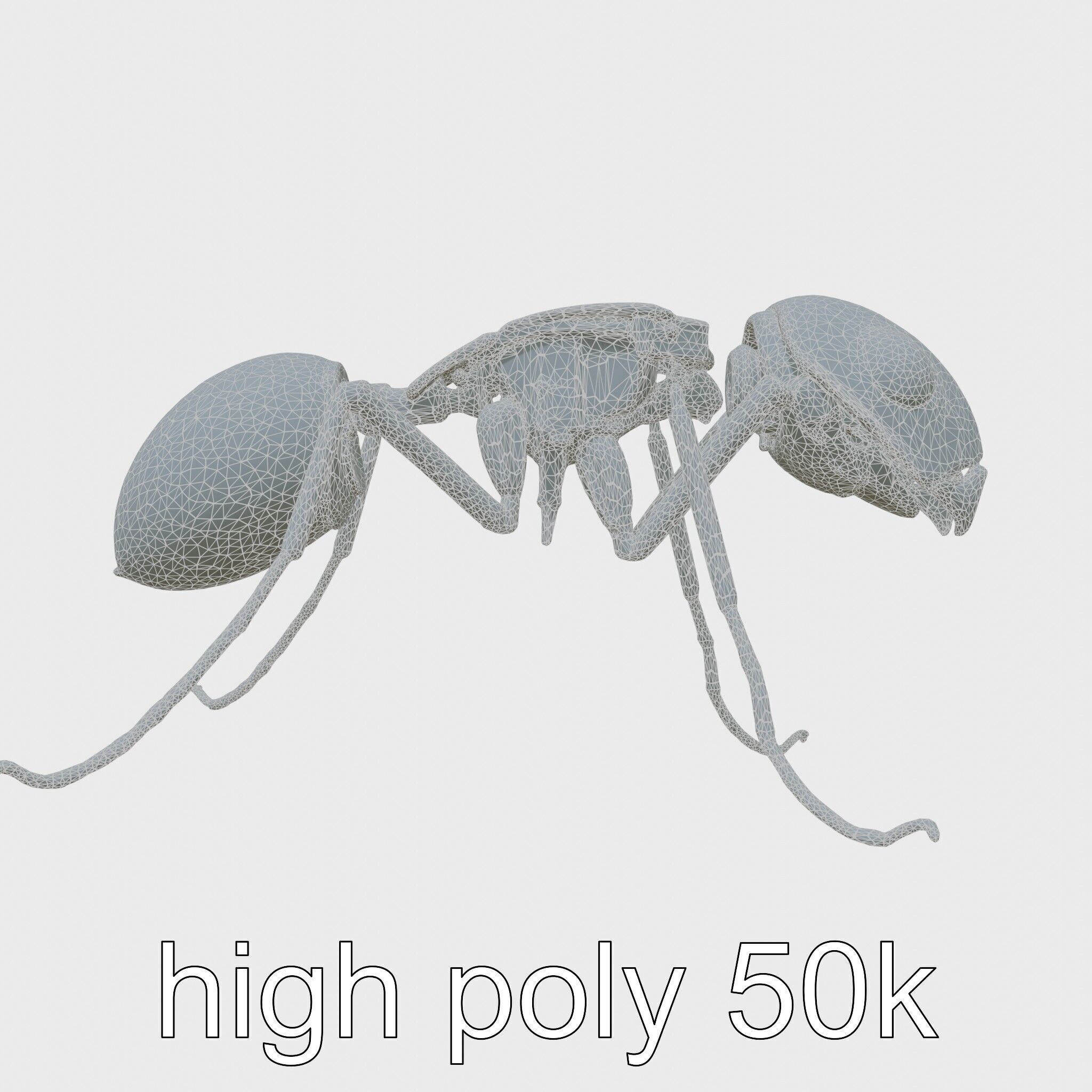 Mechanical Ant with Microscopic Manipulators Low-poly 3D model_15