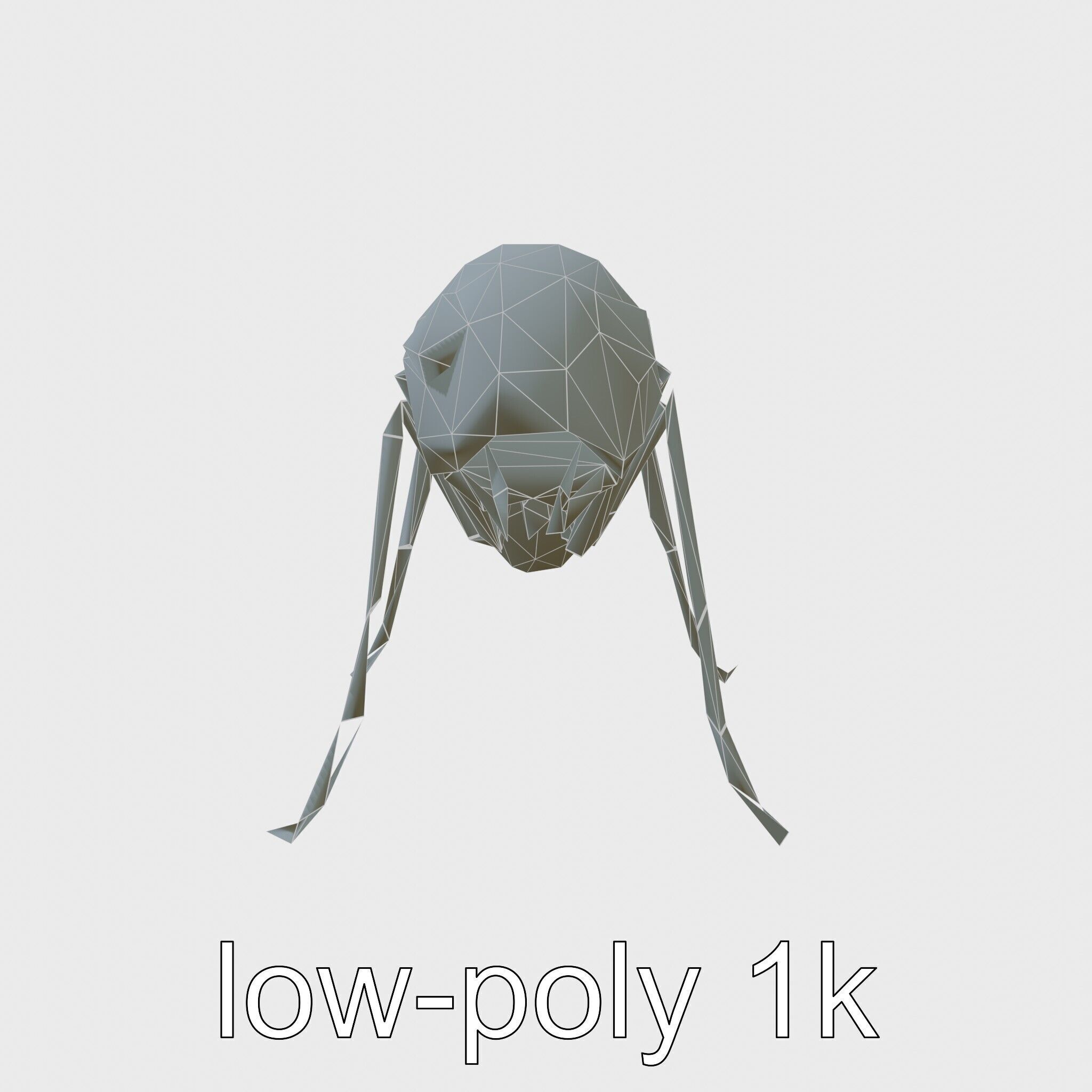 Mechanical Ant with Microscopic Manipulators Low-poly 3D model_17