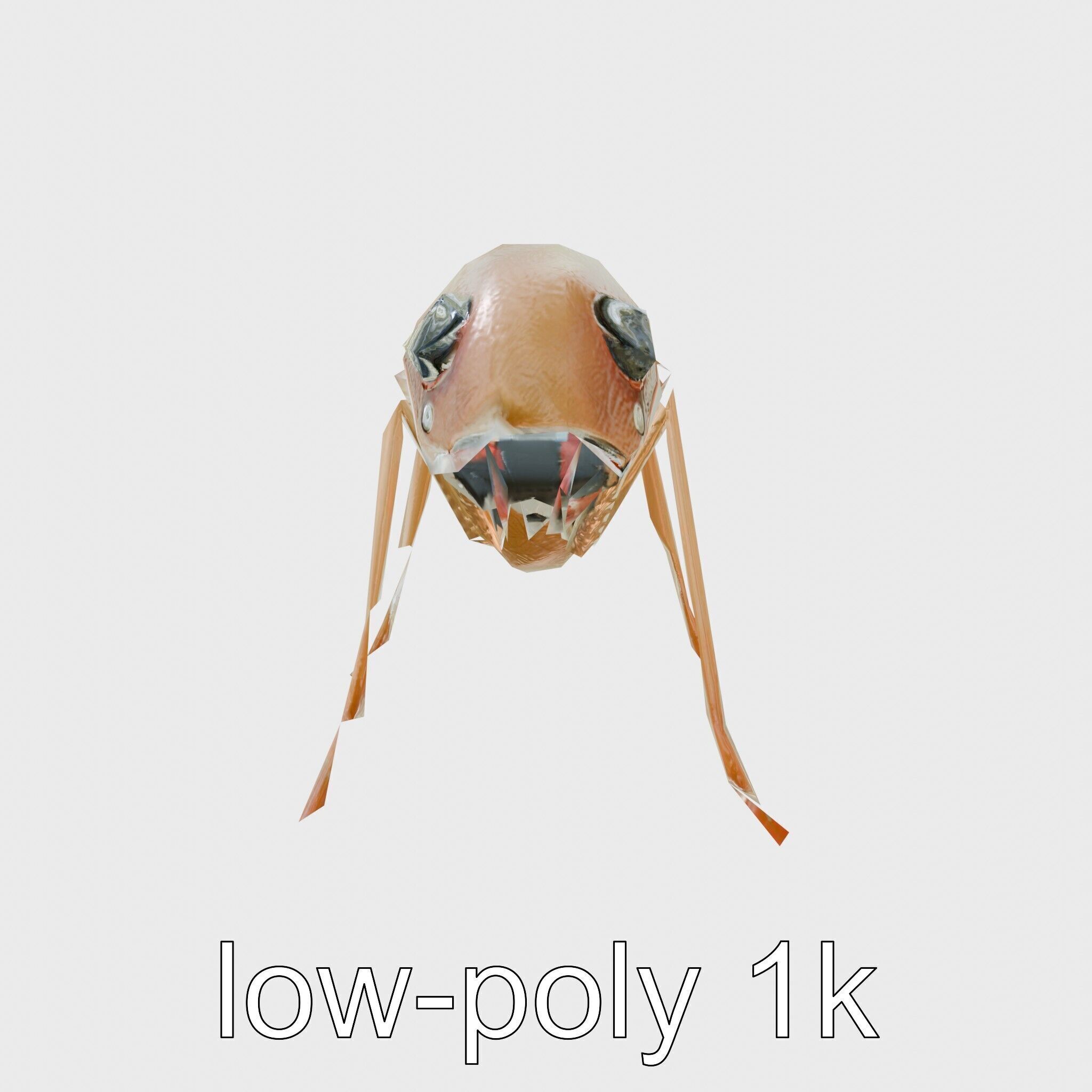 Mechanical Ant with Microscopic Manipulators Low-poly 3D model_13