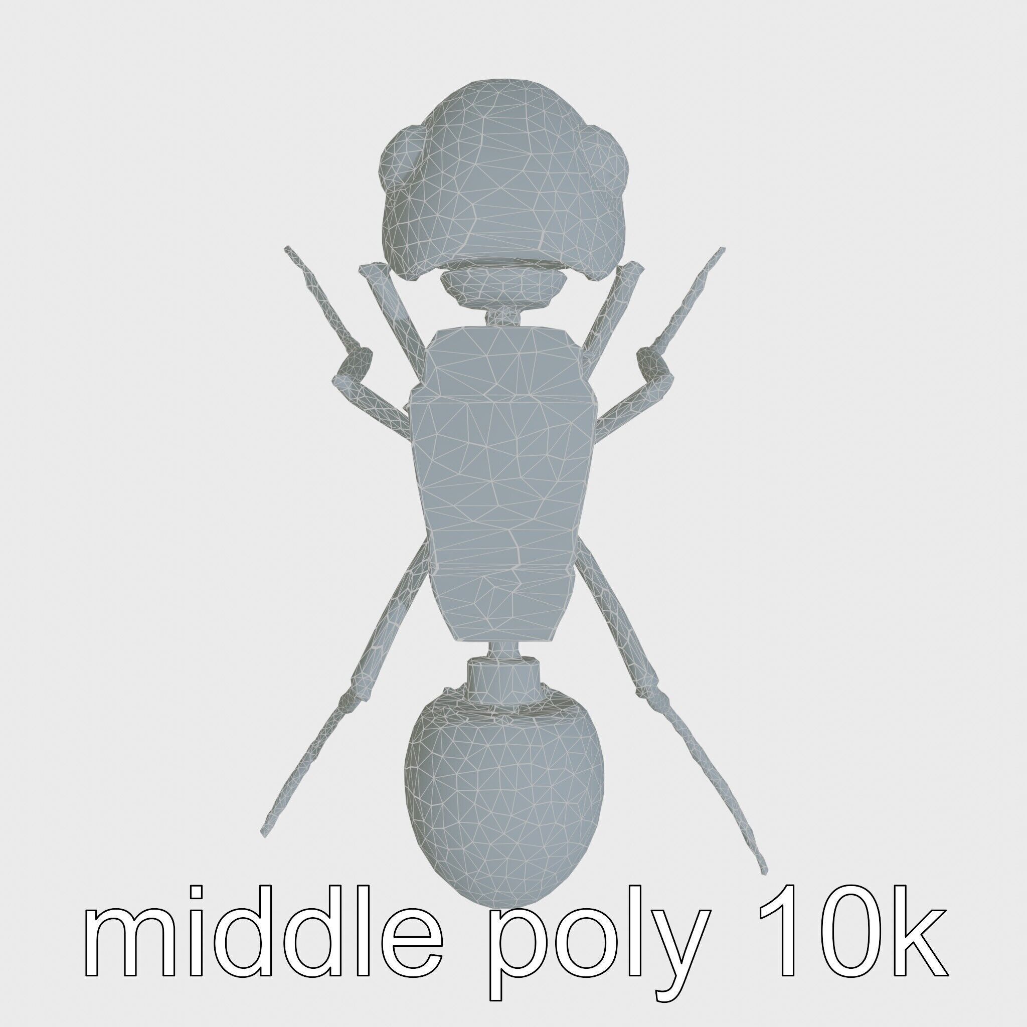 Mechanical Ant with Microscopic Manipulators Low-poly 3D model_27