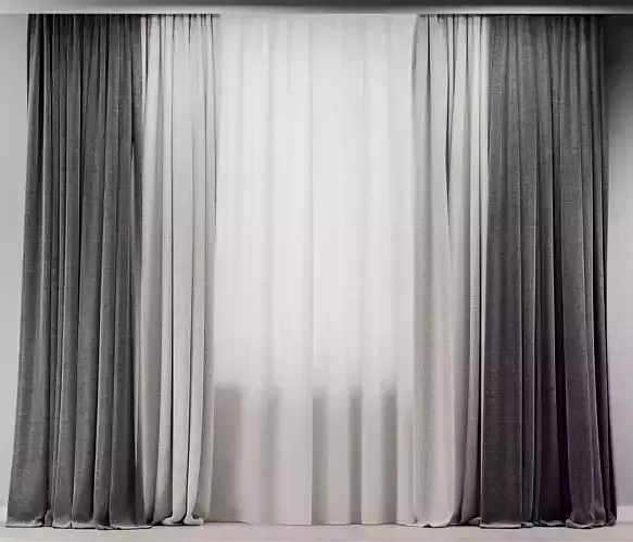Guide curtain decoration signs Modern 3D model