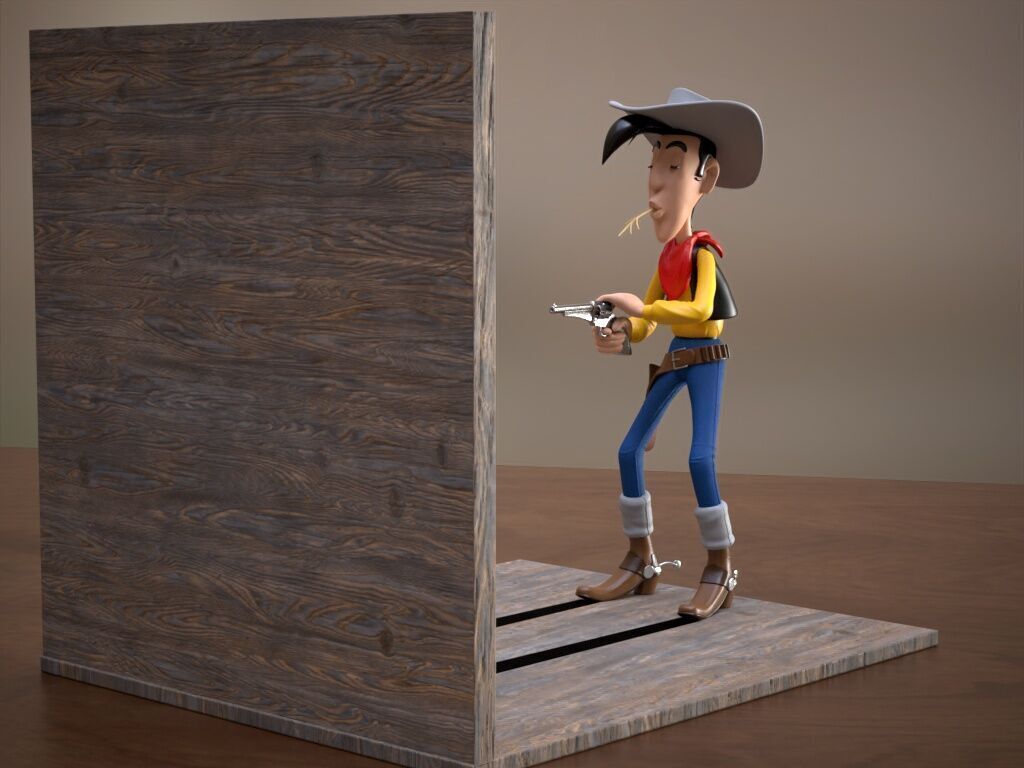 Lucky Luke 3D print model_10