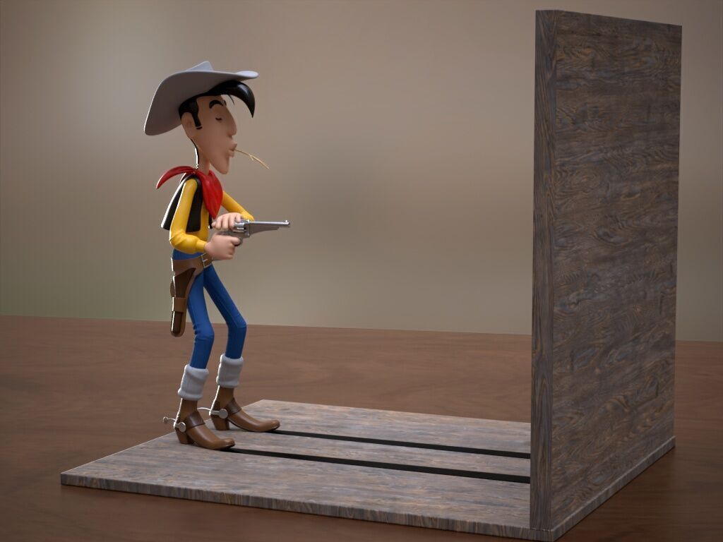 Lucky Luke 3D print model_12
