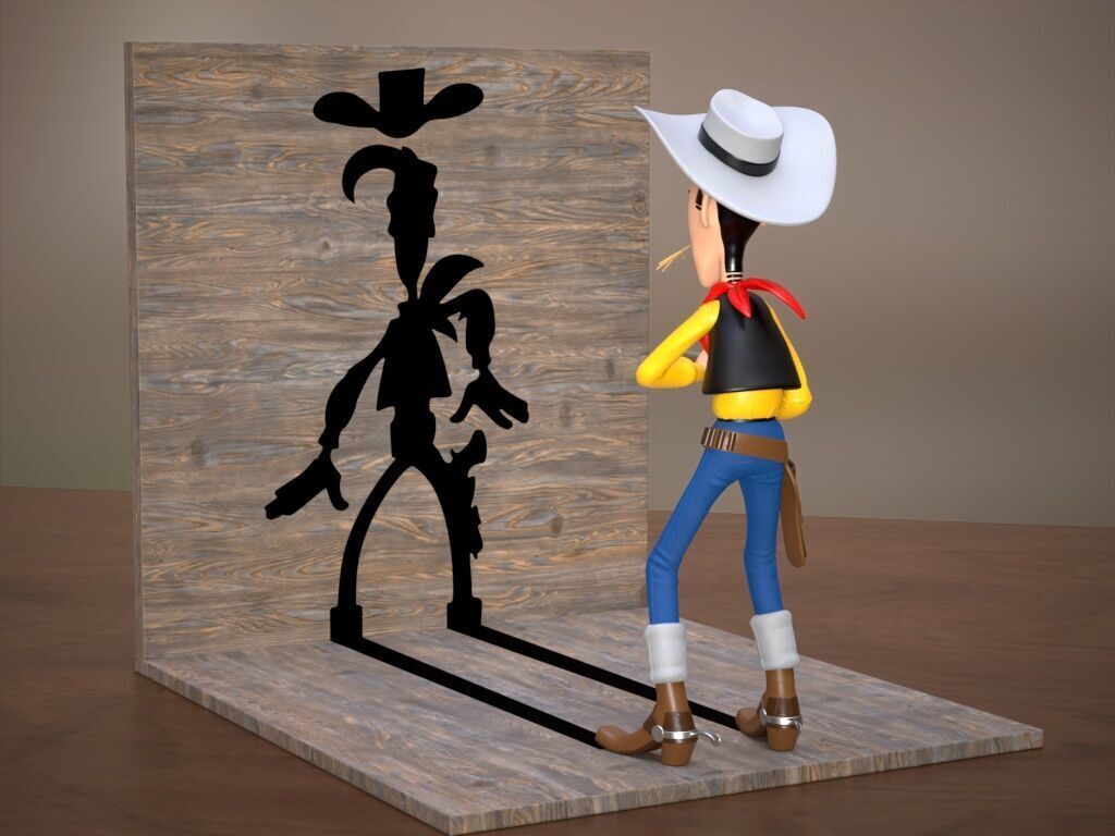 Lucky Luke 3D print model_7