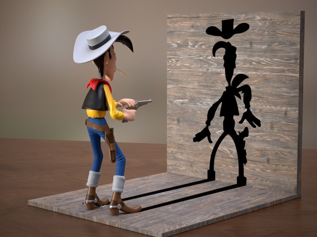 Lucky Luke 3D print model_5