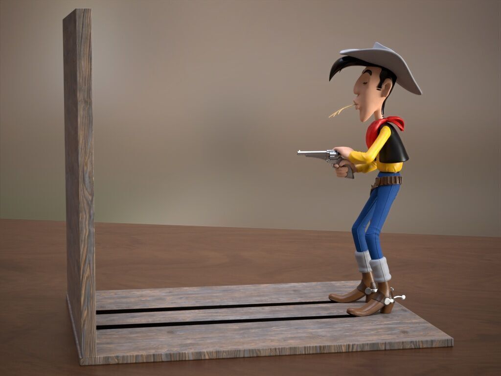 Lucky Luke 3D print model_9