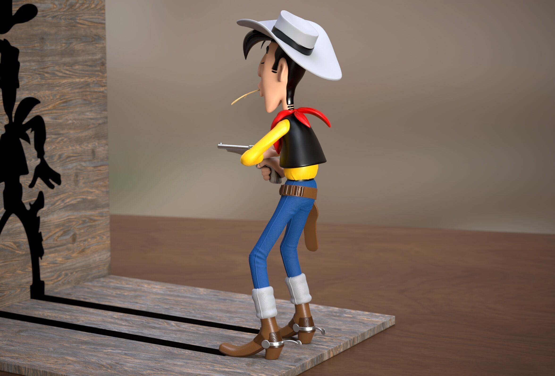 Lucky Luke 3D print model_14