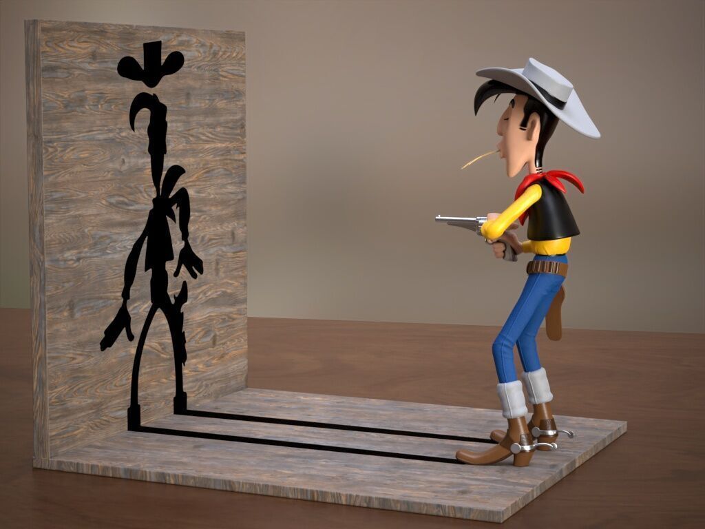 Lucky Luke 3D print model_8