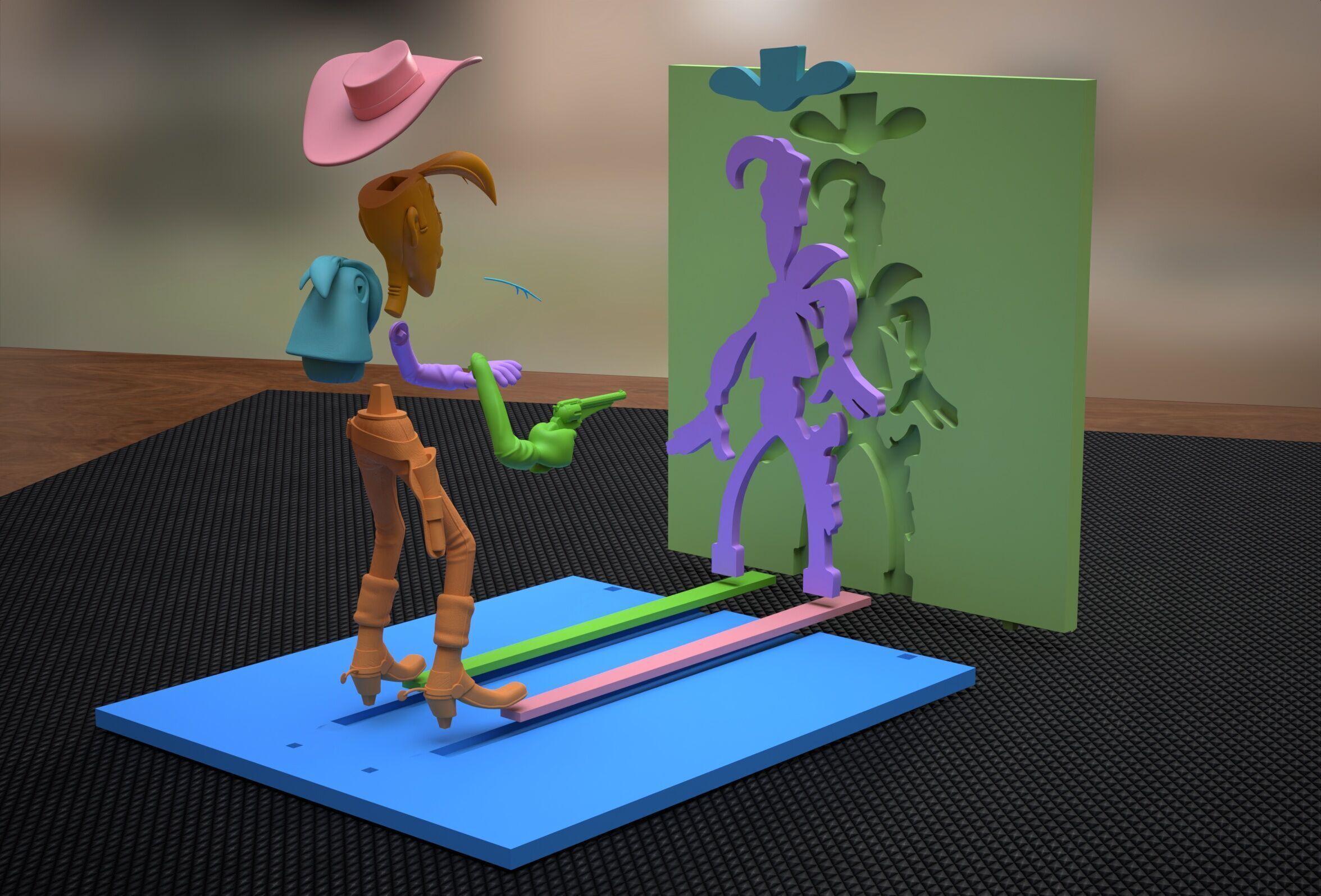 Lucky Luke 3D print model_16