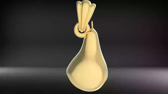 Pear Pendant Jewelry 3D print model