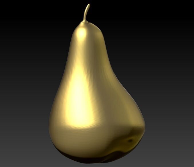 Pear Pendant Jewelry 3D print model_1