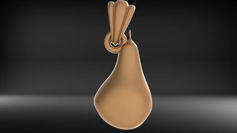 Pear Pendant Jewelry 3D print model_5