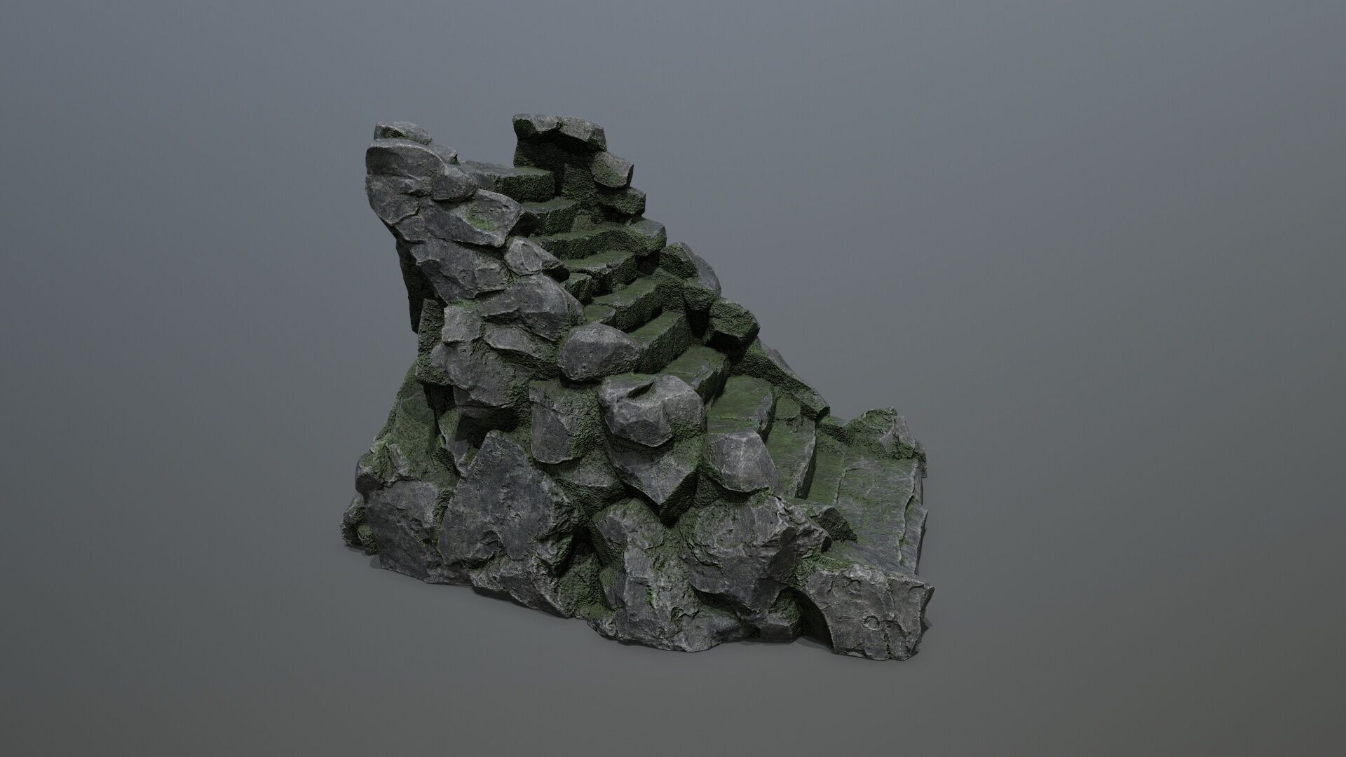 stairs Low-poly 3D model_10