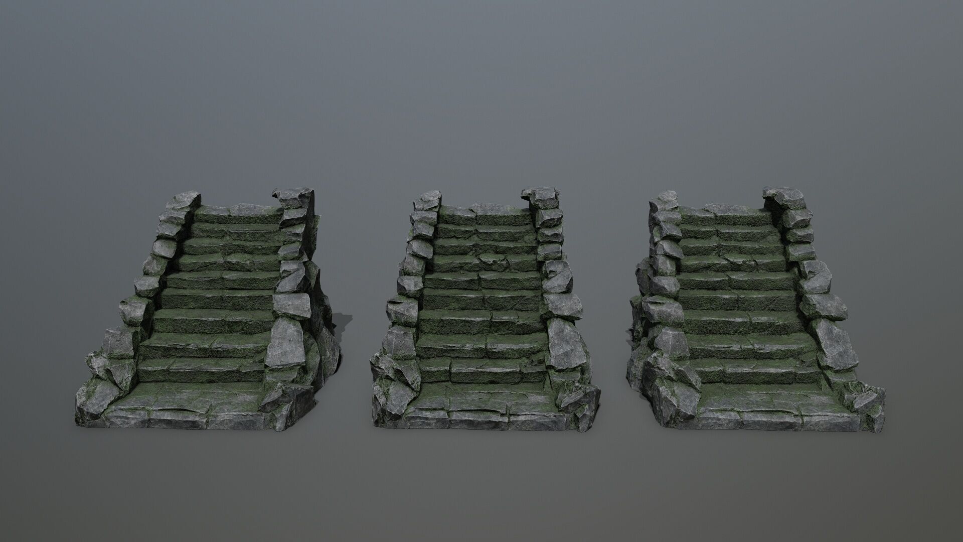 stairs Low-poly 3D model_14