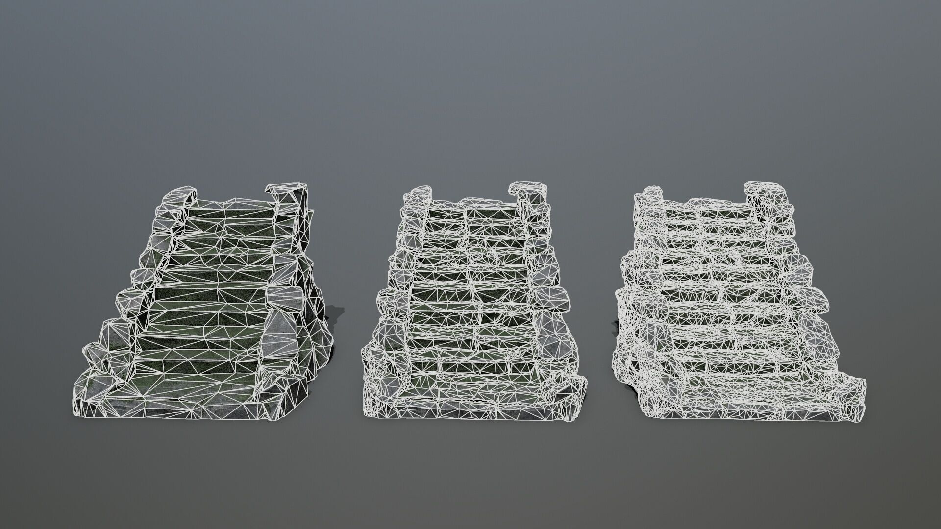 stairs Low-poly 3D model_15