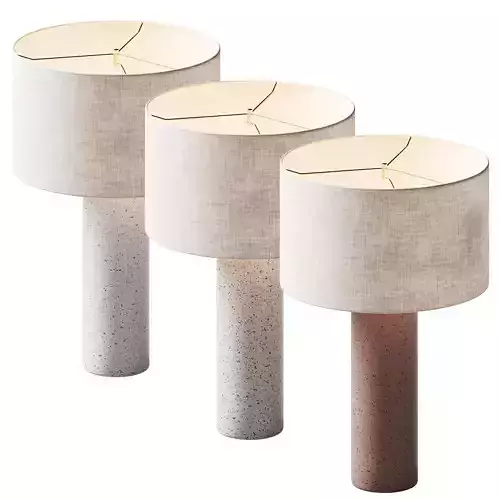 Grote tafellamp Mosaik betonnen voet