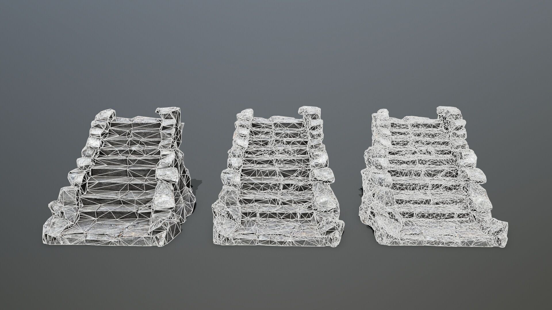 stairs Low-poly 3D model_15