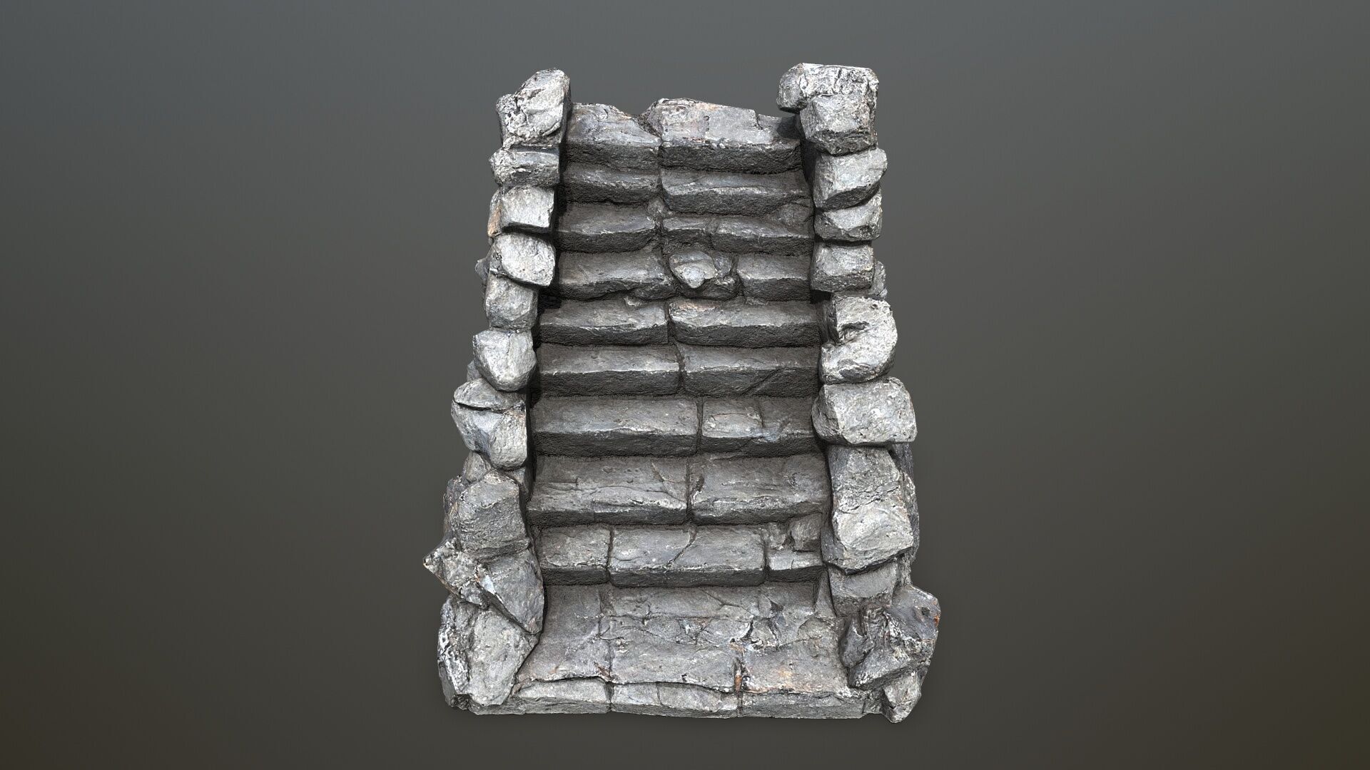 stairs Low-poly 3D model_13