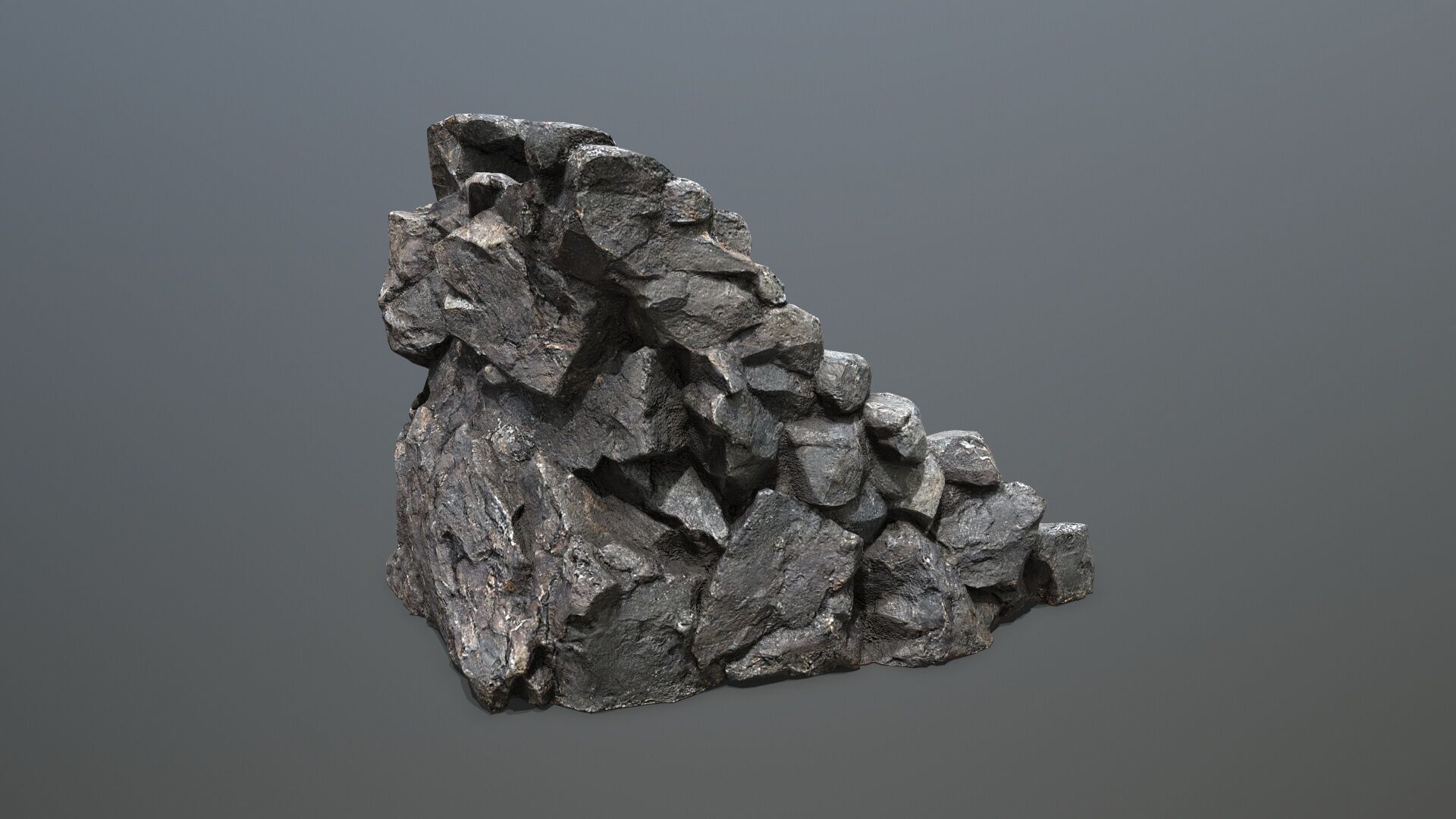 stairs Low-poly 3D model_9