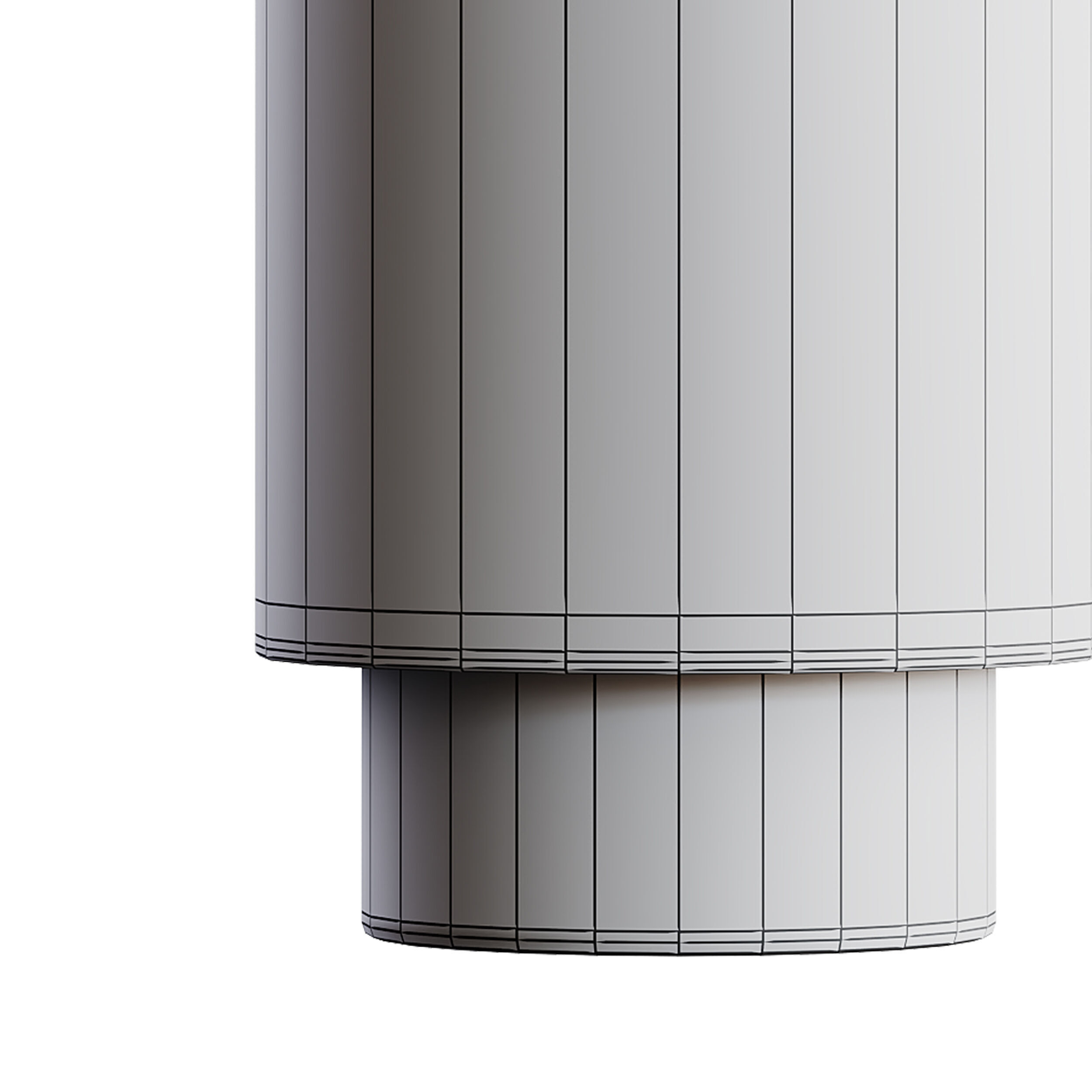 Handgemaakte mobiele tafellamp Hashira 3D model_14