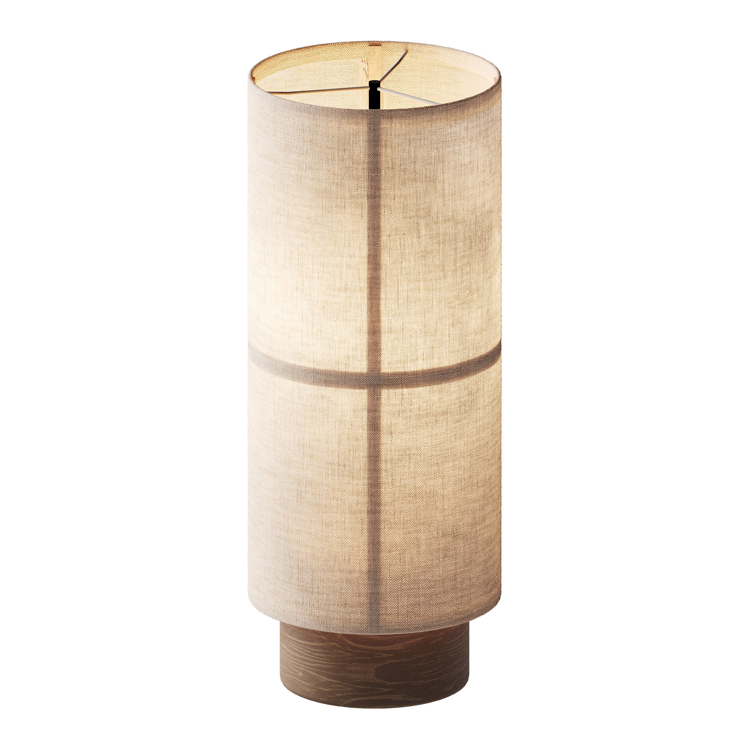 Handgemaakte mobiele tafellamp Hashira 3D model_7