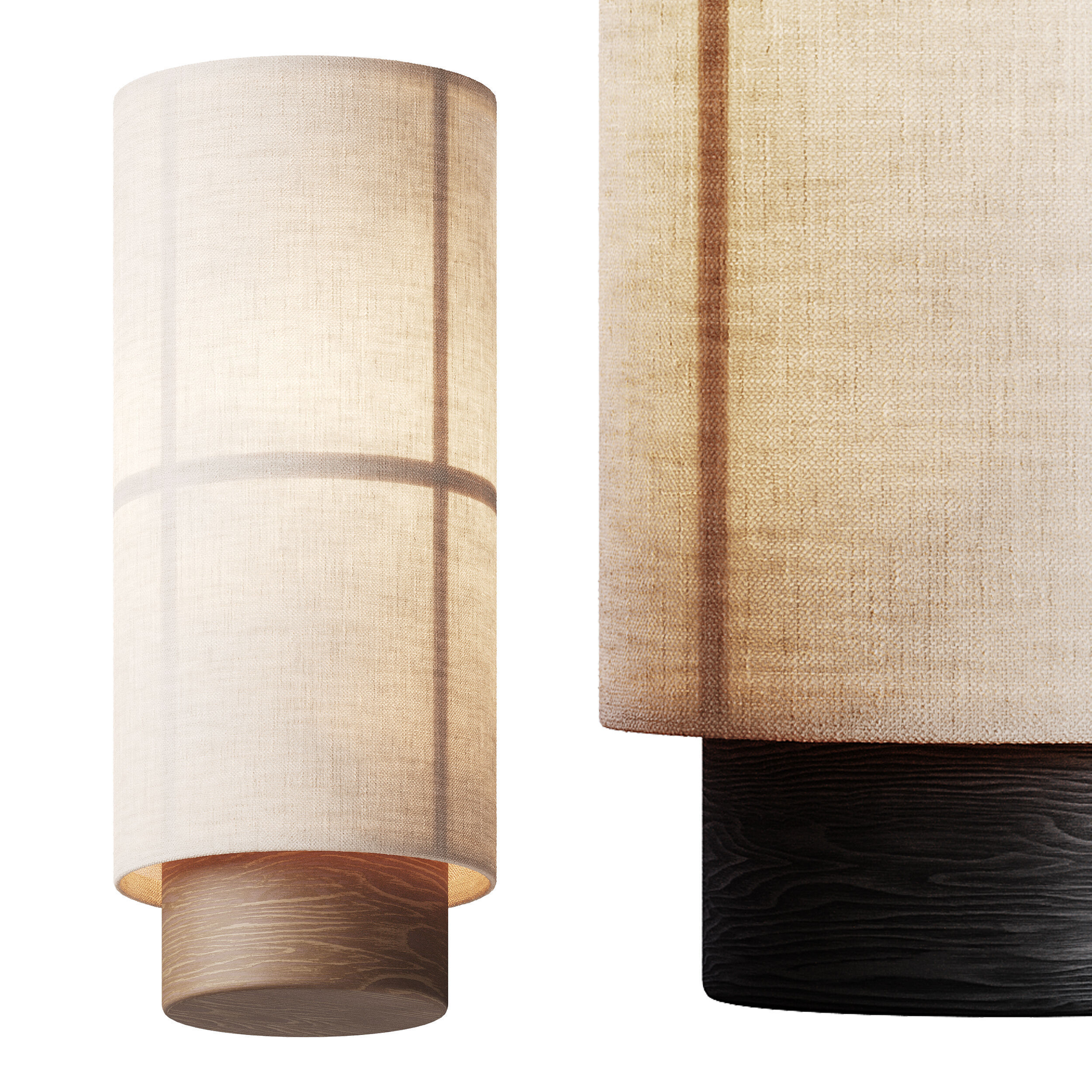 Handgemaakte mobiele tafellamp Hashira 3D model_11