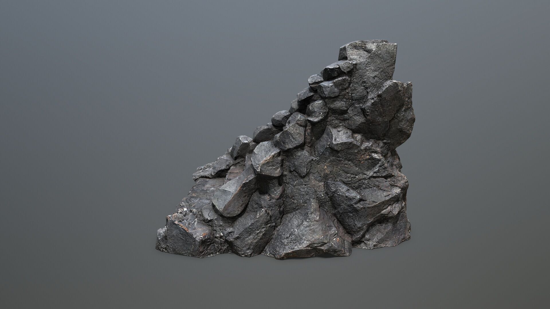 stairs Low-poly 3D model_8