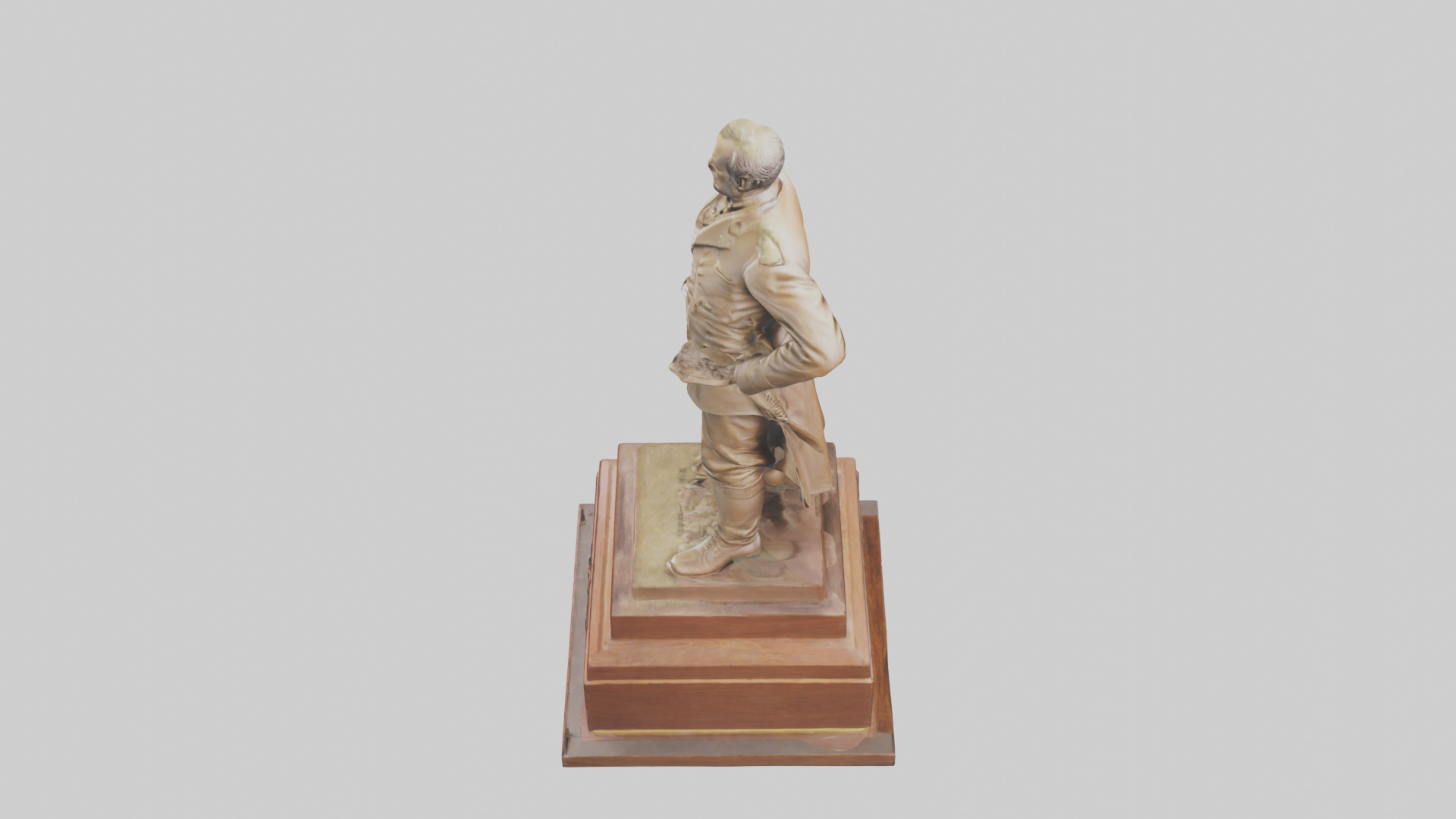 General Sherman statue model Low-poly 3D model_17