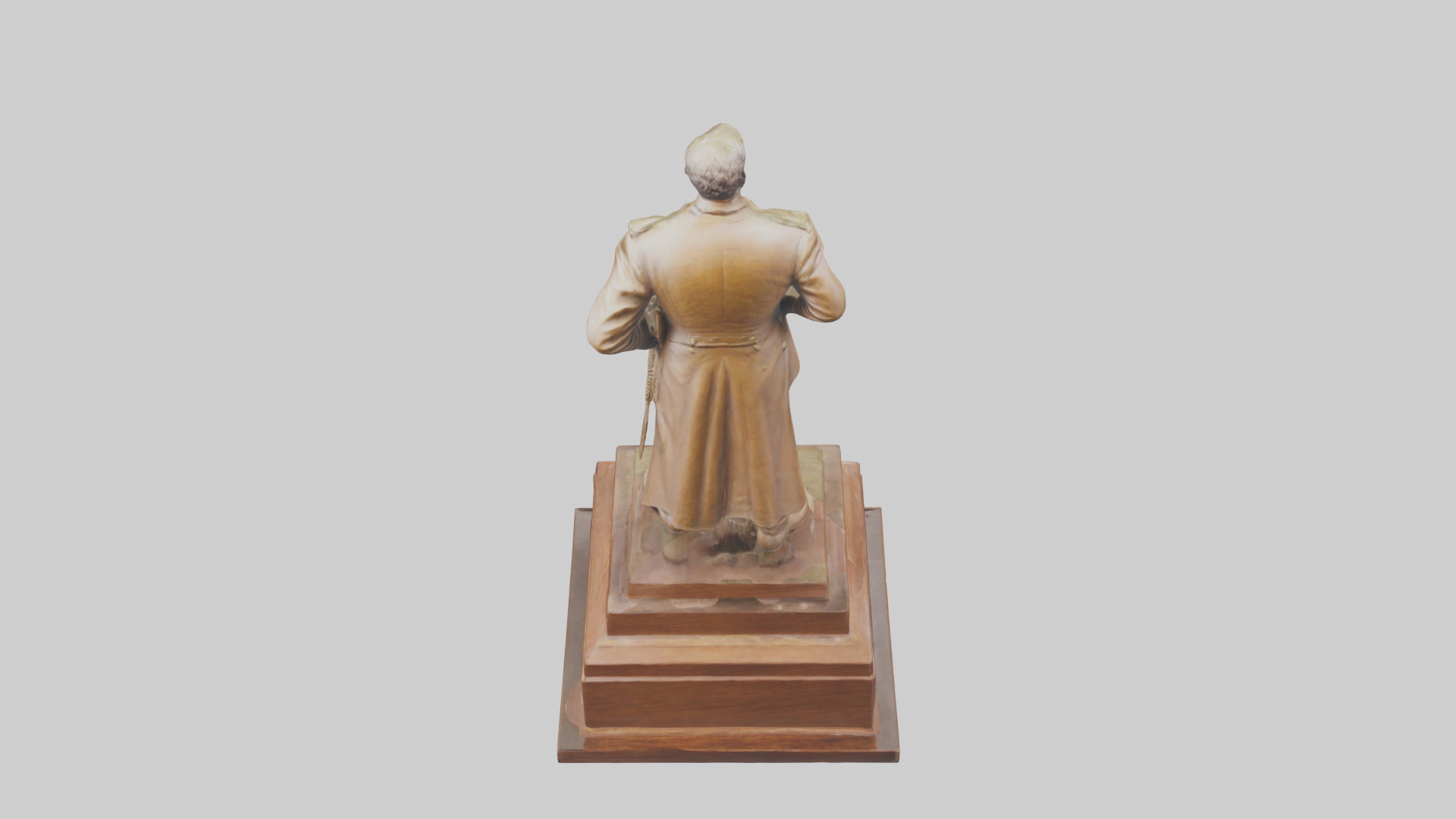 General Sherman statue model Low-poly 3D model_15