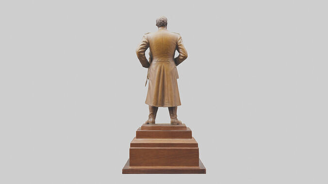 General Sherman statue model Low-poly 3D model