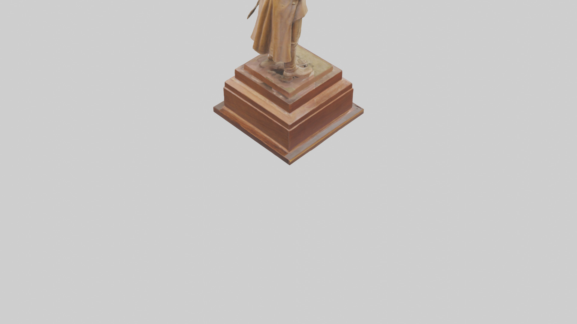 General Sherman statue model Low-poly 3D model_4