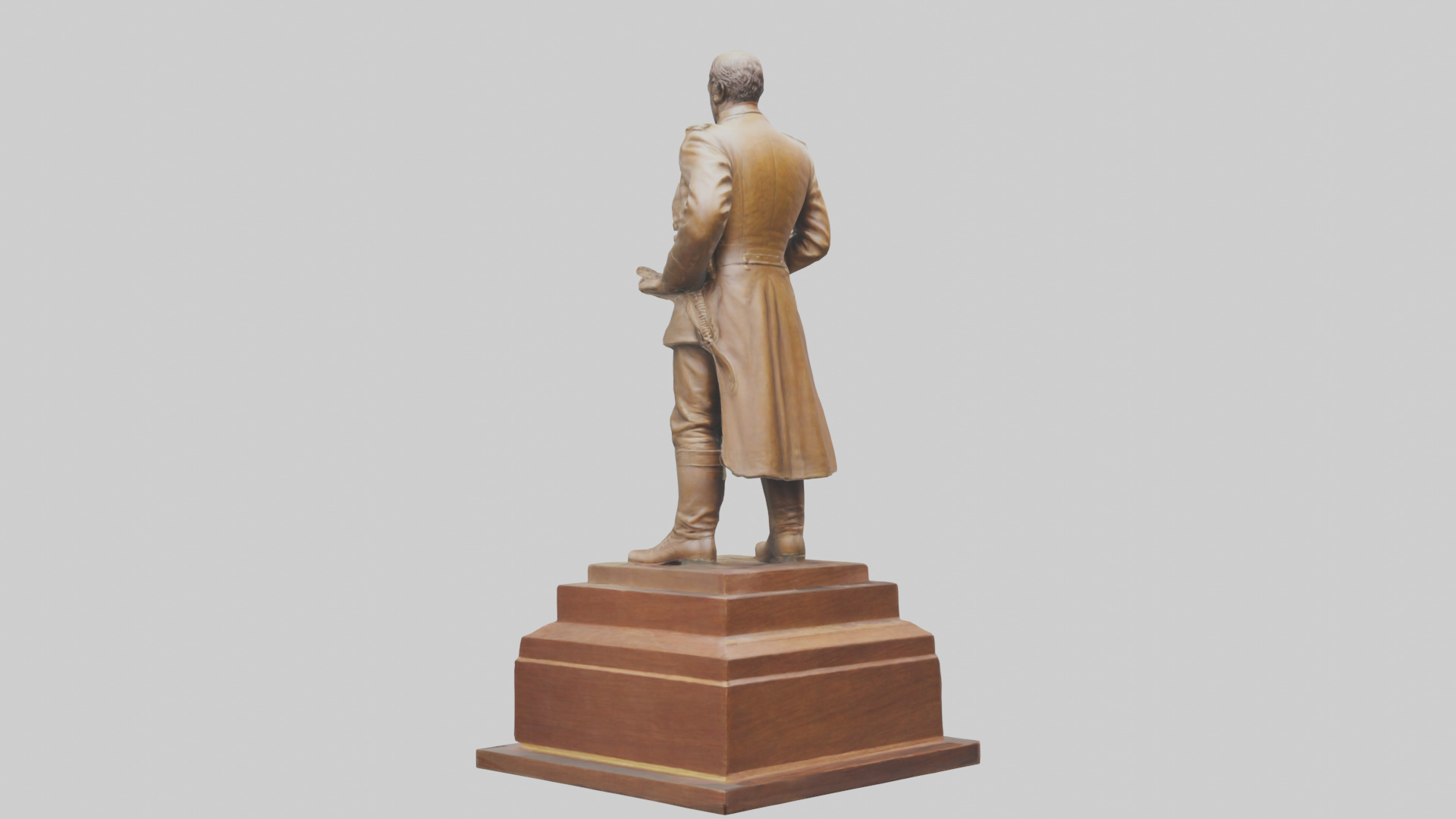 General Sherman statue model Low-poly 3D model_1