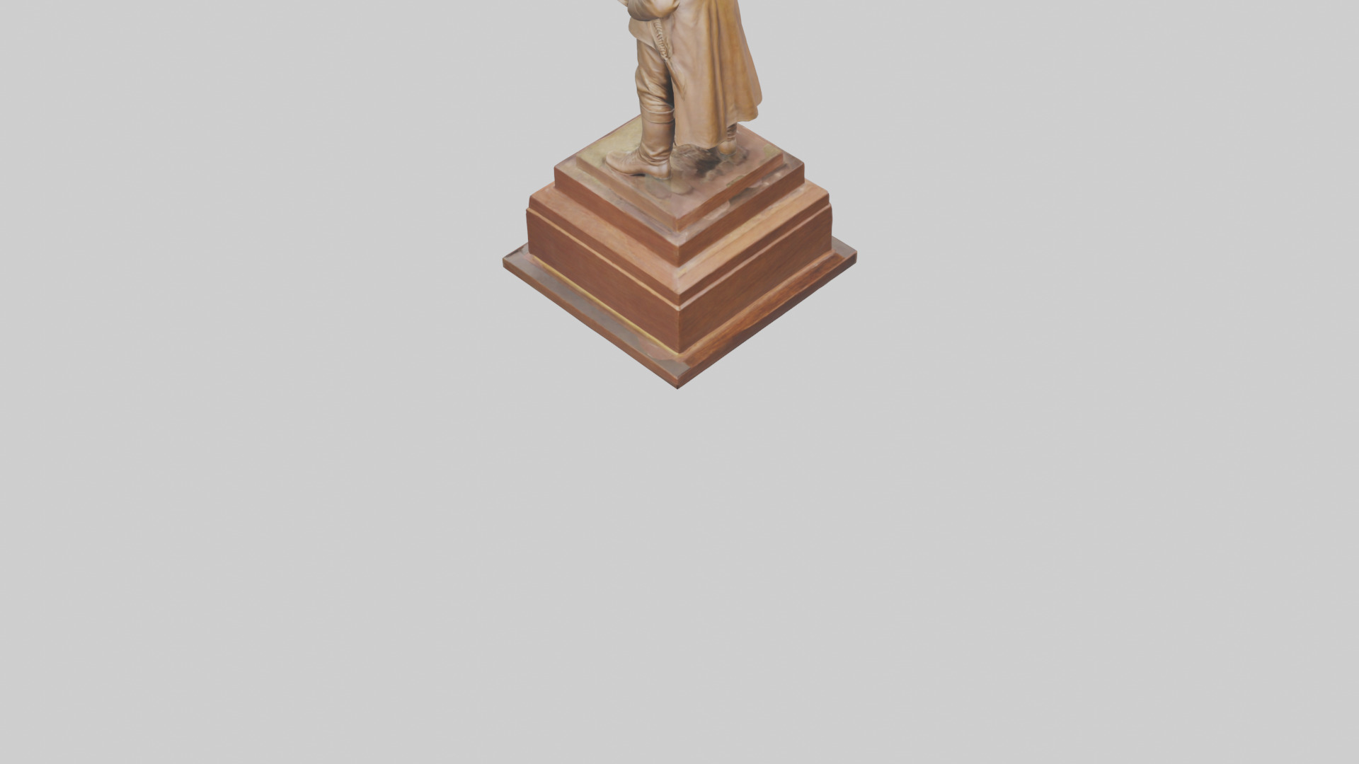 General Sherman statue model Low-poly 3D model_3