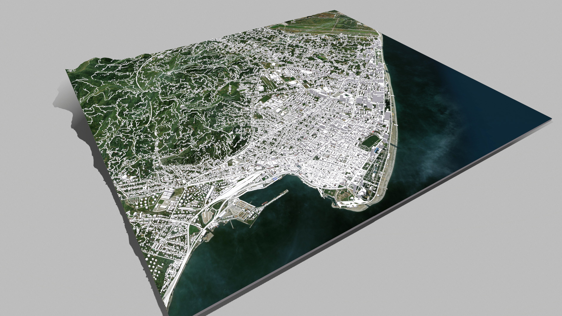 Cityscape Batumi Georgia 3D model_9