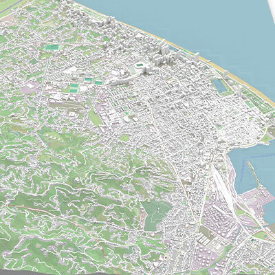 Cityscape Batumi Georgia 3D model_2