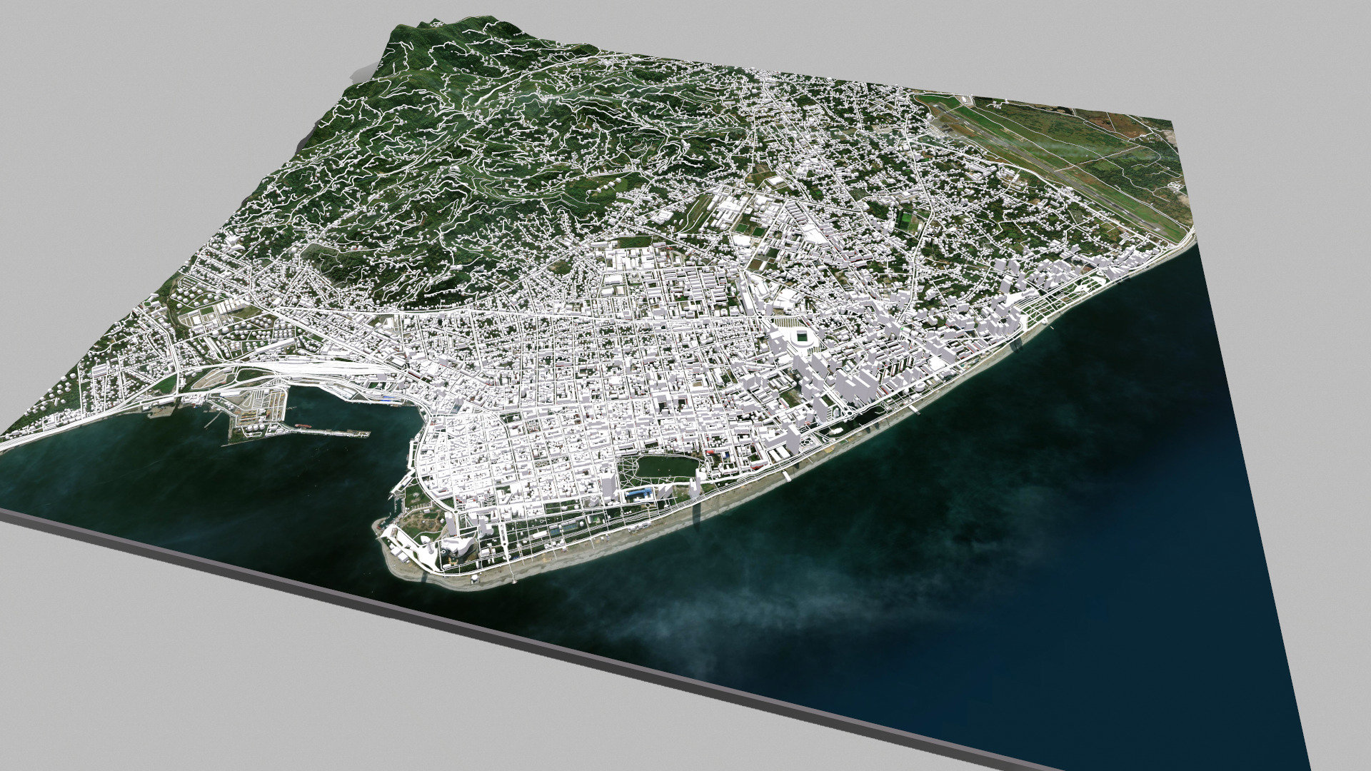 Cityscape Batumi Georgia 3D model_7