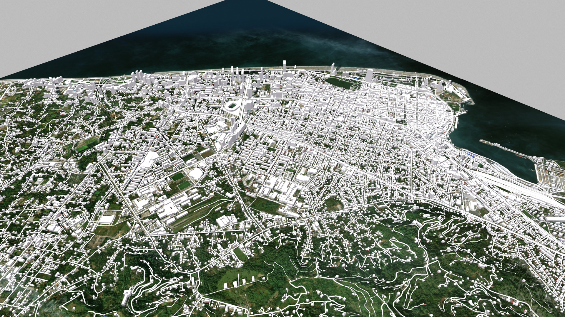 Cityscape Batumi Georgia 3D model_11