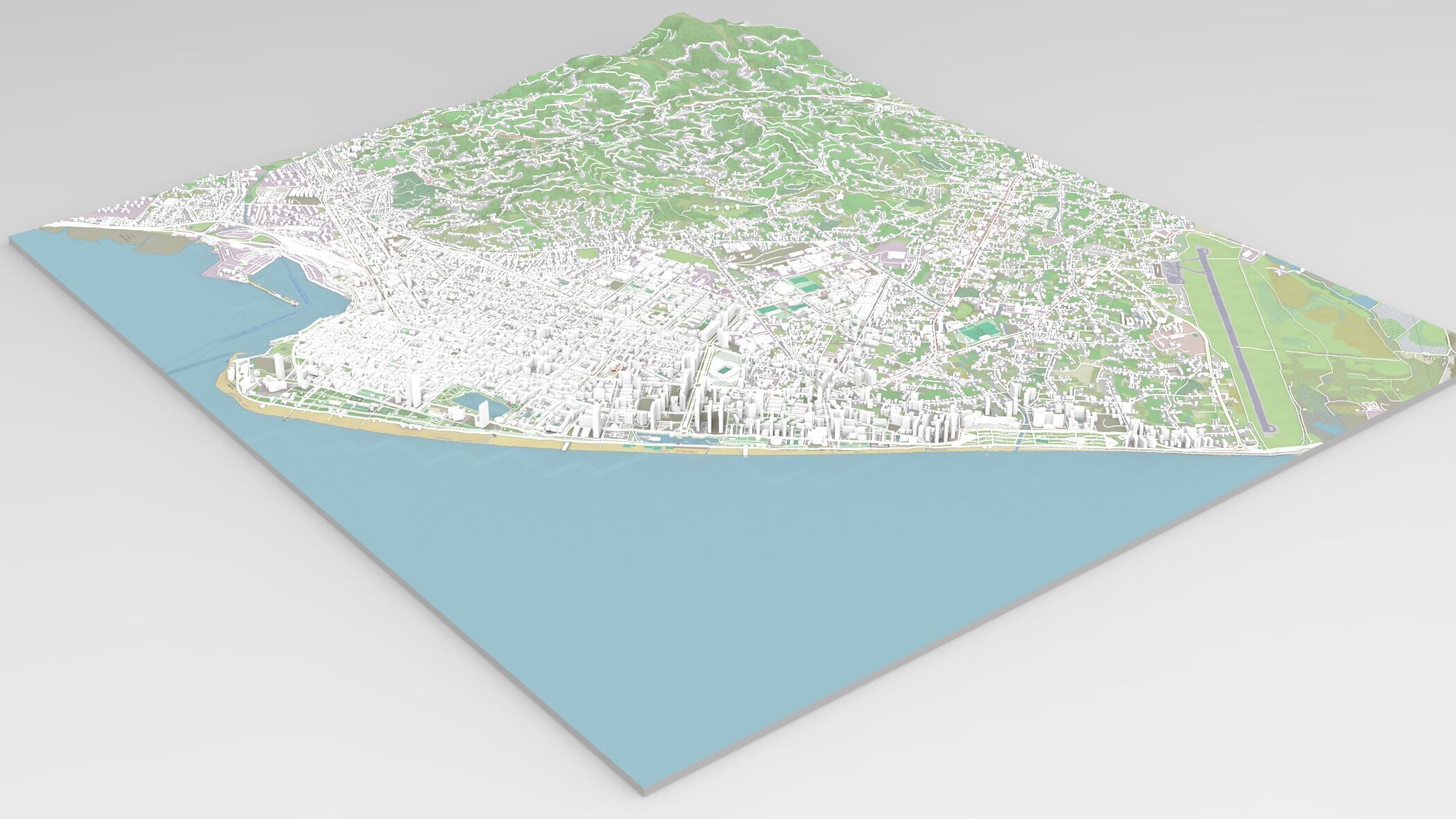 Cityscape Batumi Georgia 3D model_4