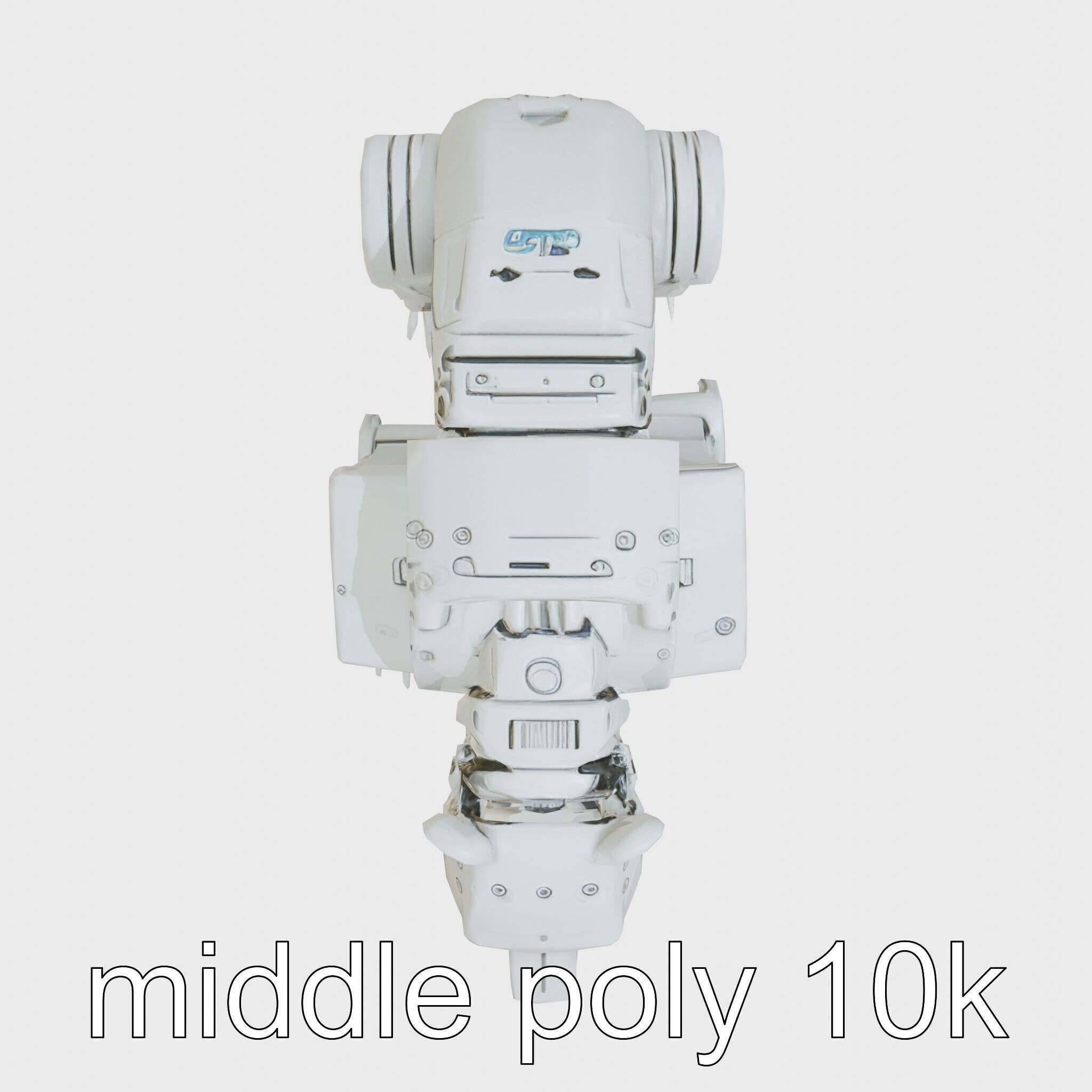 Robotic Grizzly Bear with Hydraulic Metal Limbs Low-poly 3D model_17