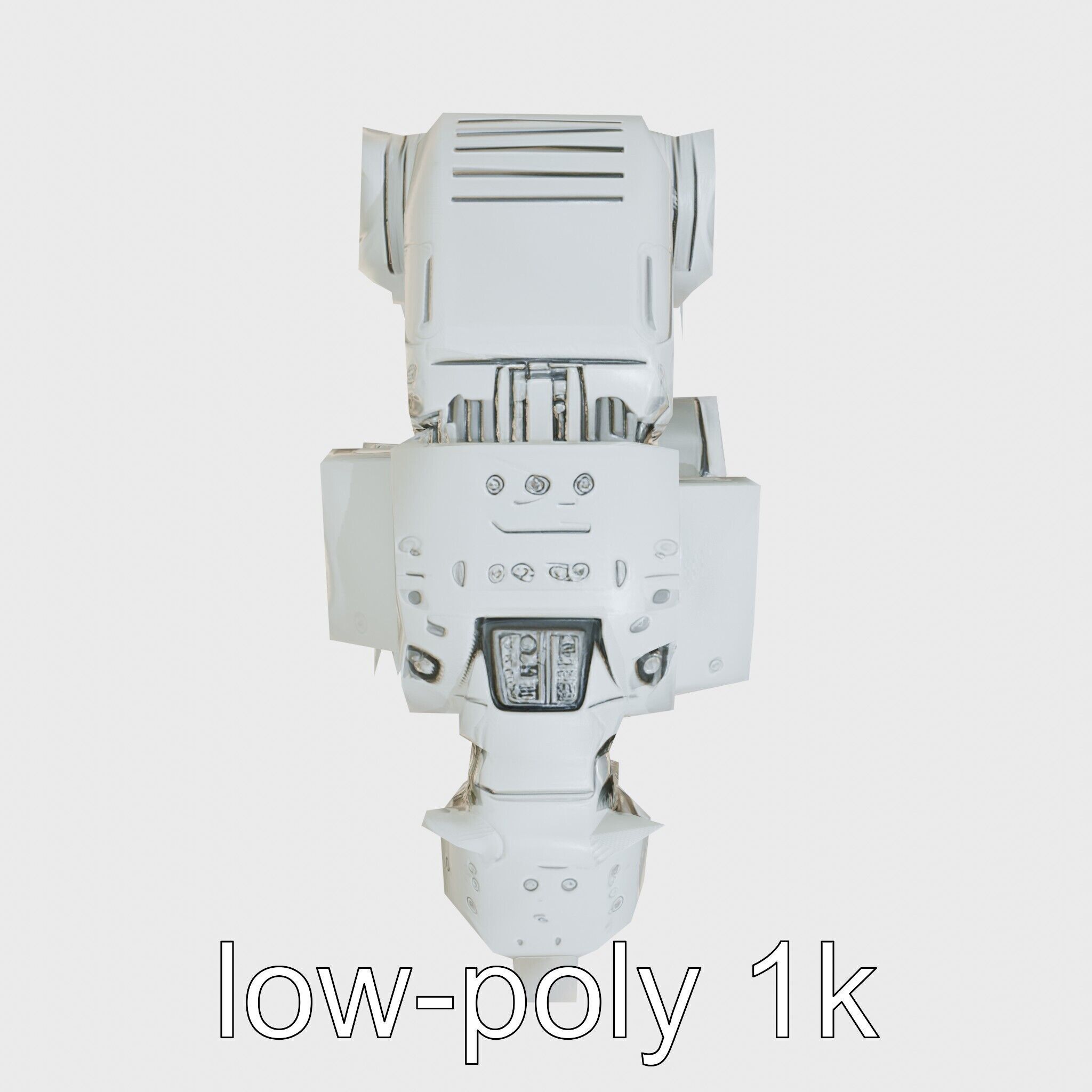 Robotic Grizzly Bear with Hydraulic Metal Limbs Low-poly 3D model_14
