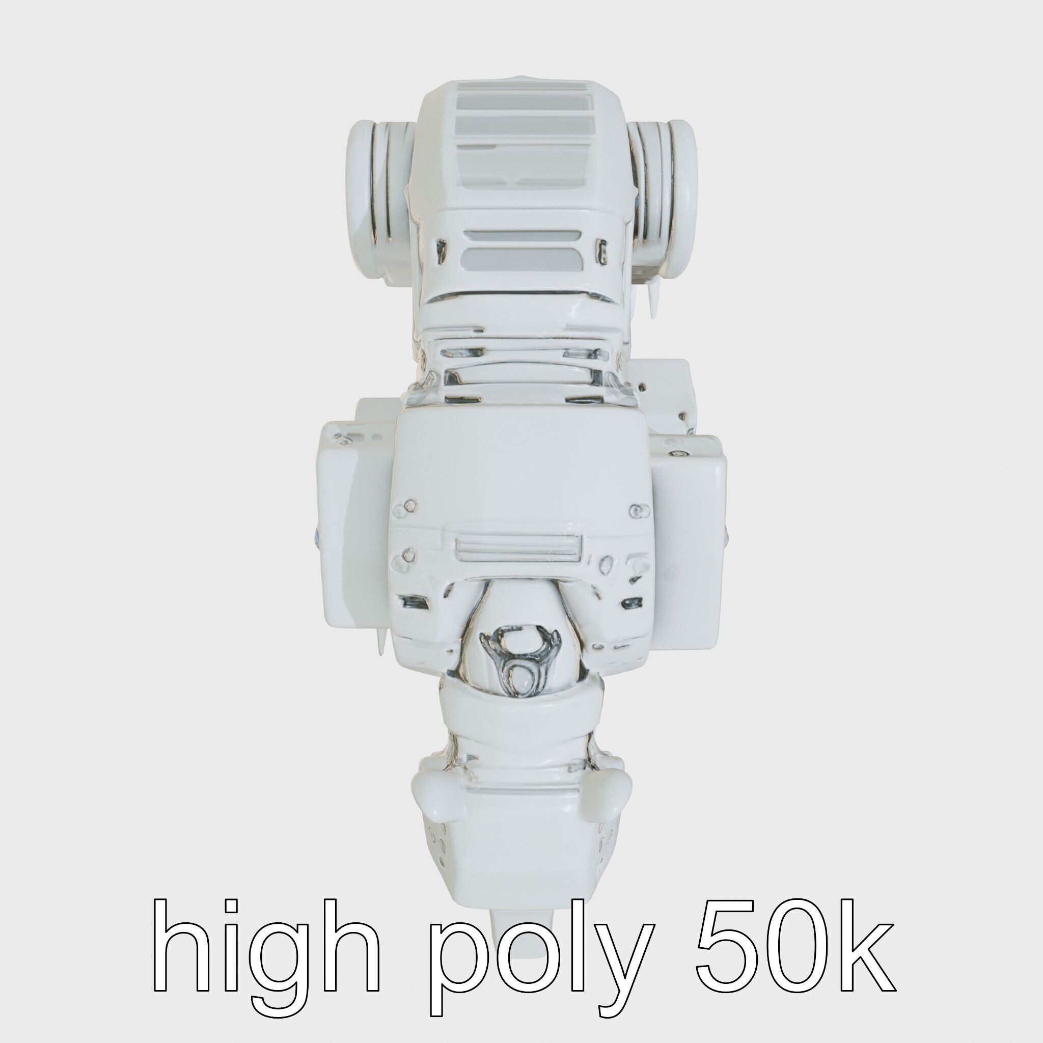 Robotic Grizzly Bear with Hydraulic Metal Limbs Low-poly 3D model_5