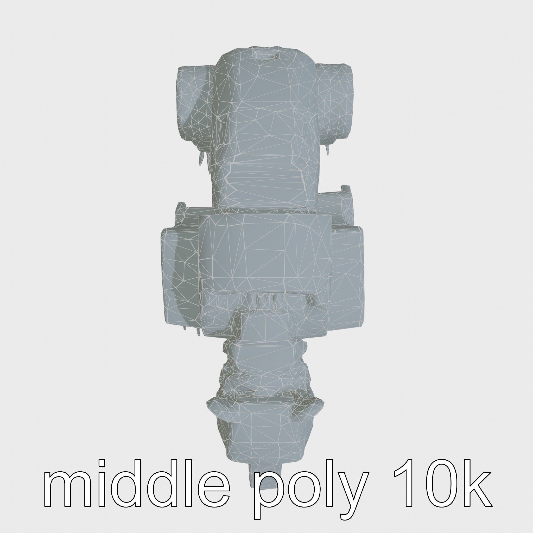 Robotic Grizzly Bear with Hydraulic Metal Limbs Low-poly 3D model_21